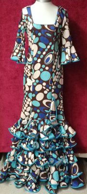 Vestido de lunares azules