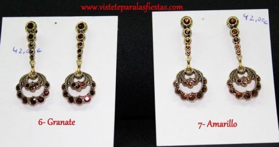 Pendientes para Traje Regional