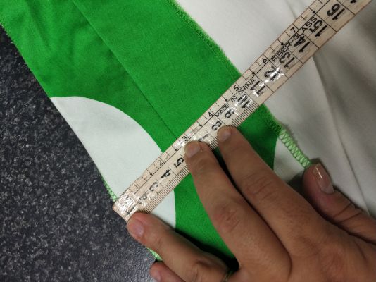 Vestido de lunares verde